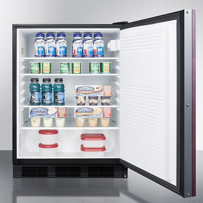 Summit 24 in. Wide Built-In All-Refrigerator, ADA Compliant (Panel Not Included) - FF7LBLKBI