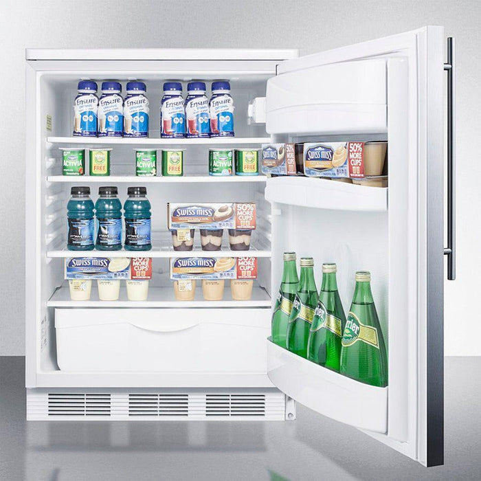 Summit 24 in. Wide Built-In All-Refrigerator - FF6WBI7SS