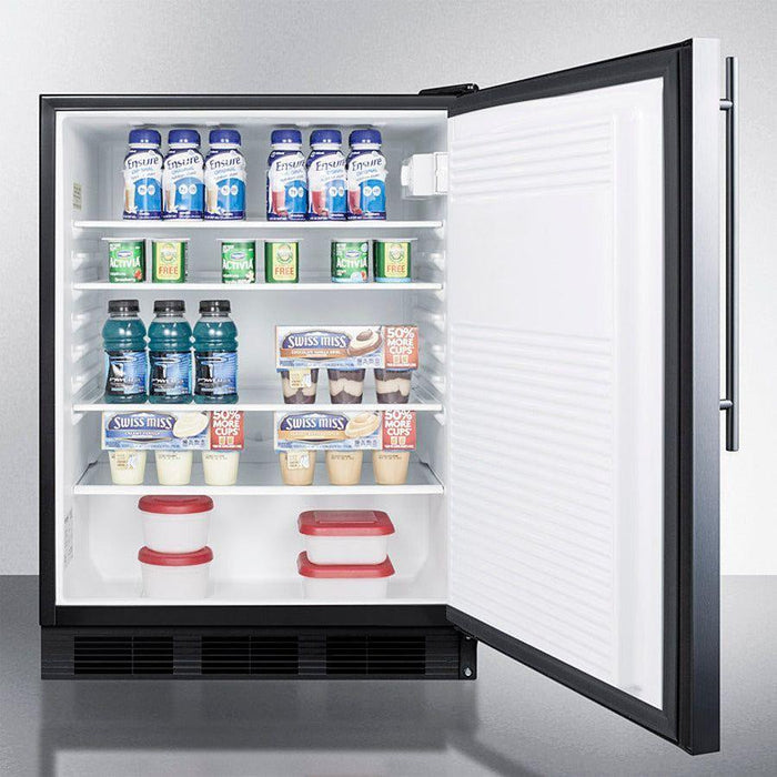 Summit 24 in. Wide Built-In All-Refrigerator - FF7BKBISS