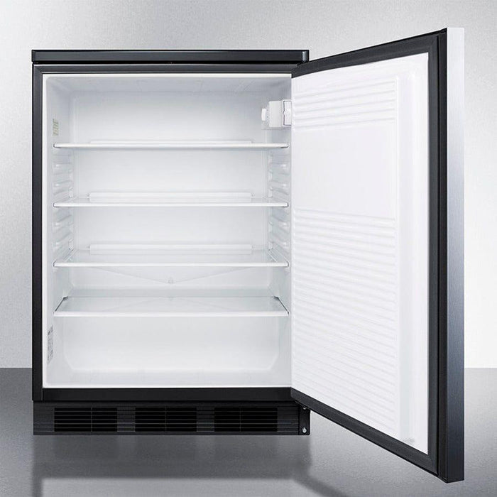 Summit 24 in. Wide Built-in All-refrigerator - FF7LBLKBISS