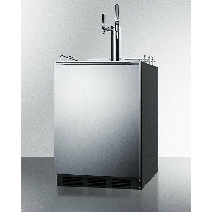 Summit 24 in. Wide Built-In Coffee Kegerator, ADA Compliant - SBC58BLBIADACMTWIN