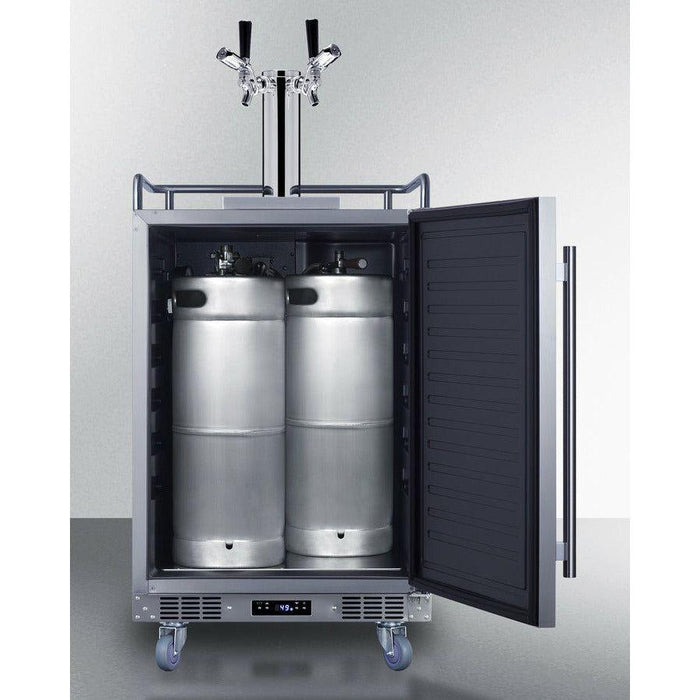 Summit 24 in. Wide Built-In Outdoor Commercial Beer Kegerator - BC74OSCOM