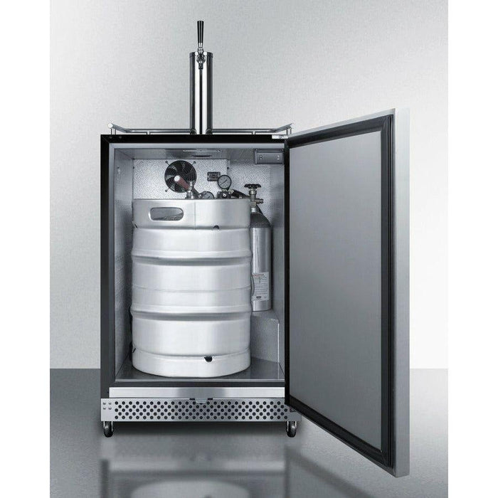 Summit 24 in. Wide Built-In Outdoor Wine Kegerator - SBC696OSWKD