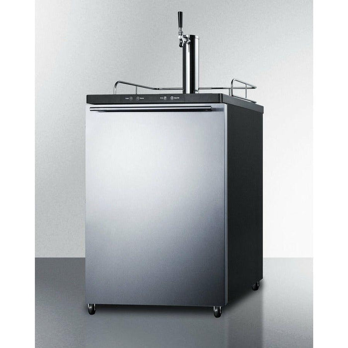 Summit 24 in. Wide Kegerator 5.7 cu. ft. Freestanding Beer Dispenser - SBC635M