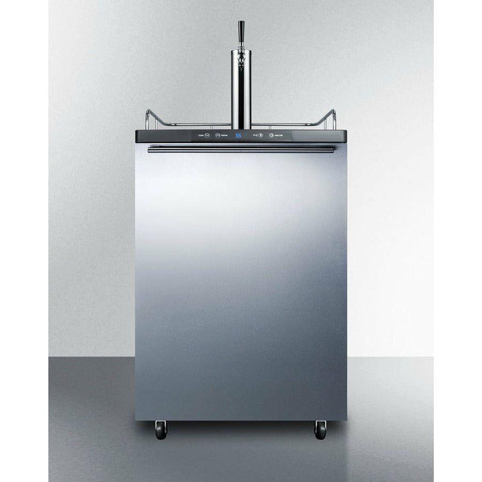 Summit 24 in. Wide Kegerator 5.7 cu. ft. Freestanding Beer Dispenser - SBC635M