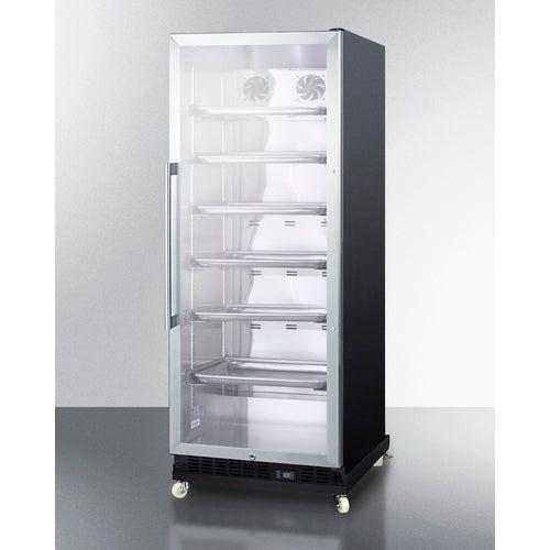 Summit 24 in. Wide Mini Reach-In Beverage Center with Dolly - SCR1156RI