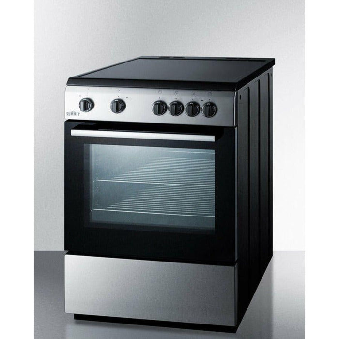 Summit 24 in. Wide Smooth Top Electric Range - CLRE24