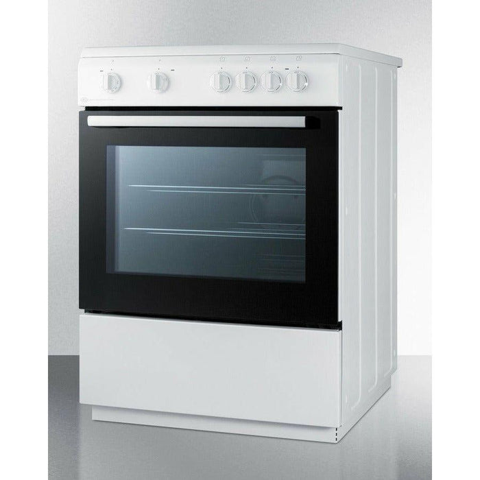 Summit 24 in. Wide Smooth Top Electric Range - CLRE24WH