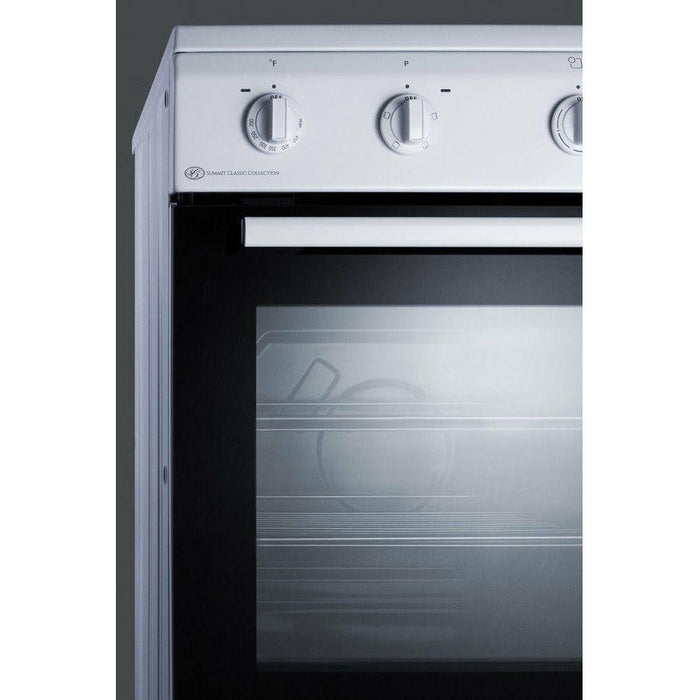 Summit 24 in. Wide Smooth Top Electric Range - CLRE24WH