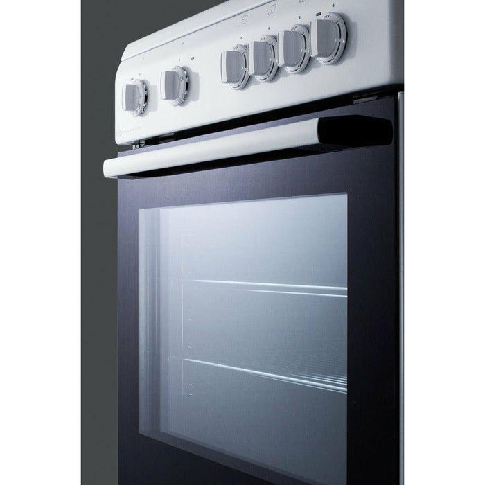 Summit 24 in. Wide Smooth Top Electric Range - CLRE24WH