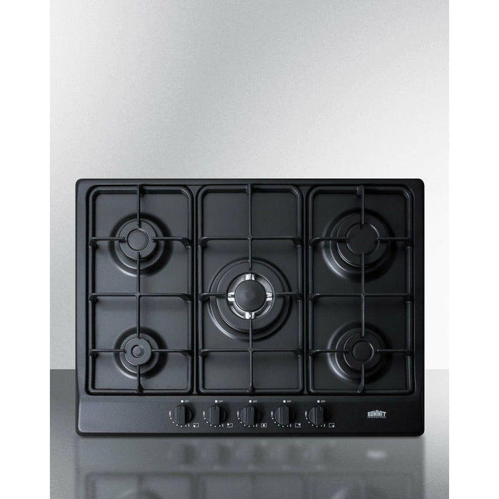 Summit 27 in. Gas Cooktop Built in 5 Sealed Burners - GC527