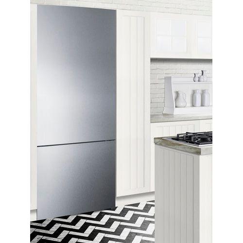 Summit 28 in. Wide Built-In Bottom Freezer Refrigerator - FFBF279SSBI