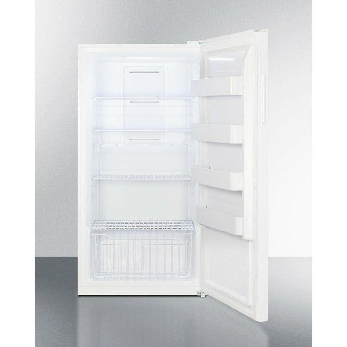 Summit 33 in. Wide Convertible All-Freezer/Refrigerator with 17 cu. ft. Capacity, Right Hinge, Frost Free Defrost, Adjustable Shelves, CFC Free - UF18W