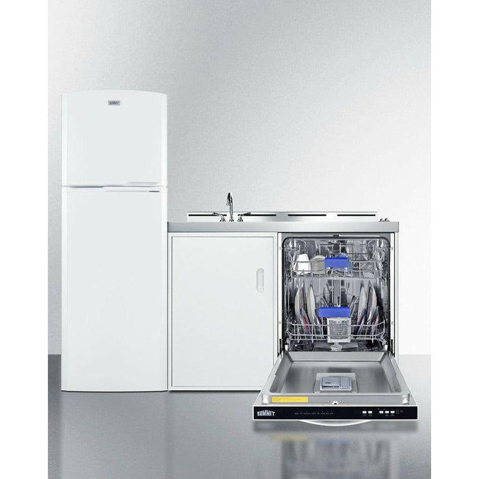 Summit 71 in. Wide All-In-One Kitchenette with Dishwasher - ACKDW72