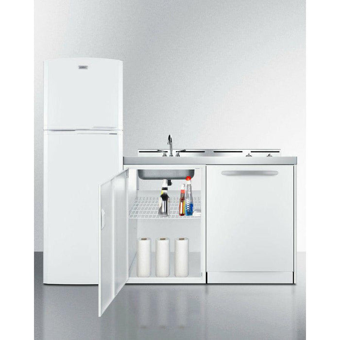 Summit 71 in. Wide All-In-One Kitchenette with Dishwasher - ACKDW72