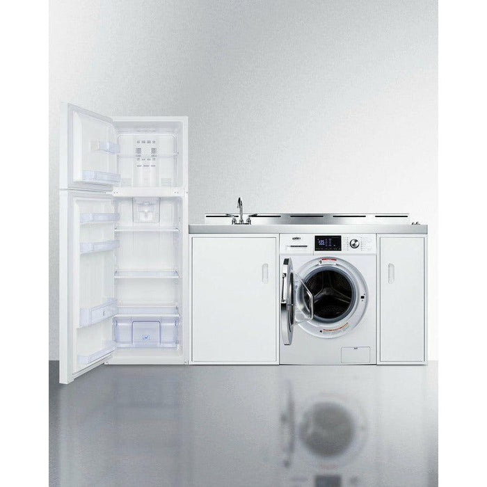 Summit 83 in. Wide All-In-One Kitchenette with Washer/Dryer Combo - ACKSPWD82