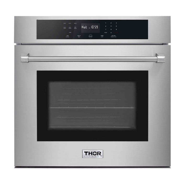 Thor Kitchen 2-Piece Pro Appliance Package - 36-Inch Gas Cooktop & Electric Wall Oven in Stainless Steel