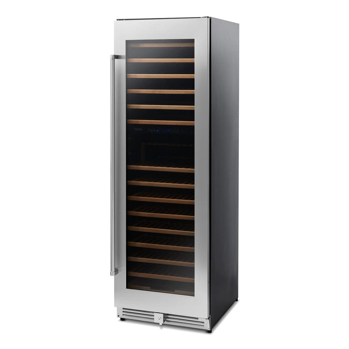 Thor Kitchen 24” Freestanding Wine Cooler with 162-Bottle Capacity and Dual Zone in Stainless Steel (TWC2403DI)