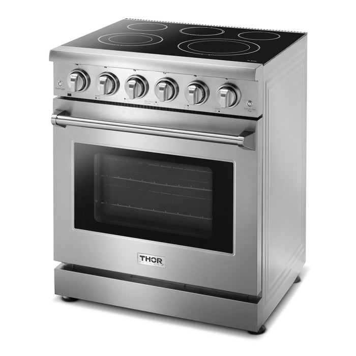 Thor Kitchen 30-Inch 4.55 cu. ft. Oven Electric Range in Stainless Steel (HRE3001)